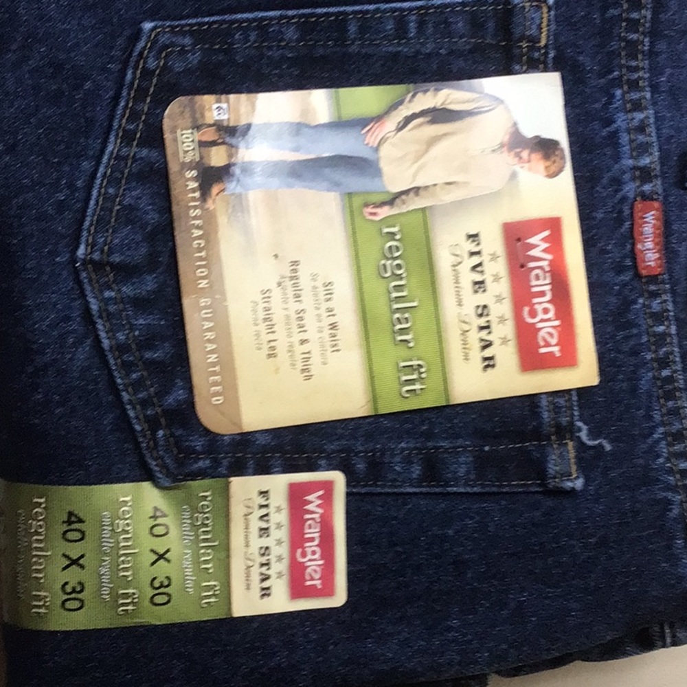 Mens Wrangler 40x30 premium jeans